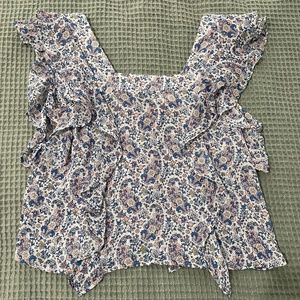Mango floral top size US 4